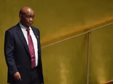 Prime Minister Thomas Thabane of Lesotho at the United Nations. 