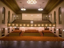 The Emmaus Center is housed in a former opera house in Brooklyn, New York.