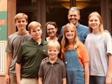 Soren and Ever Johnson with their five children, ages 19 to 10.