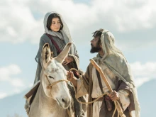 A photo of a scene from "Christmas with The Chosen: The Messengers," a Christmas special released in December 2021.