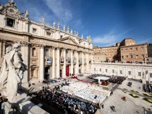The canonization of John Henry Newman in St. Peter’s Square, Oct. 13, 2019.