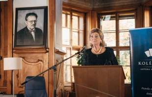The longtime pro-life advocate Anna Záborská served in both the Slovak and European Parliaments during her political career. Credit: The Collegium of Anton Neuwirth