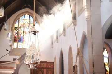 Monumental censer at Christendom College chapel