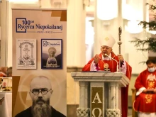 Archbishop Marek Jędraszewski celebrates a Mass at Niepokalanów in Poland, Jan. 8, 2022.