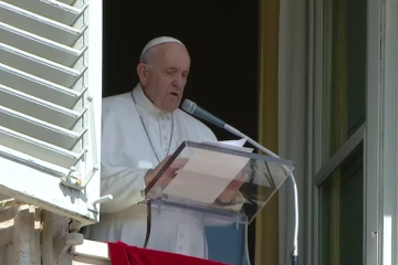 Pope Francis delivers his Angelus address at the Vatican, Sept. 19, 2021