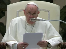 Pope Francis’ general audience in the Paul VI Hall at the Vatican, Jan. 12, 2021.