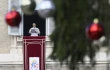 Pope Leo XIV addresses pilgrims gathered in St. Peter's Square at the Vatican for the recitation of the Angelus on December 26, 2025.