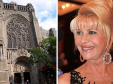 St. Vincent Ferrer Catholic Church in Manhattan. Ivana Trump.