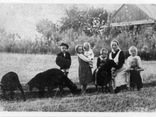 Members of the Ulma family at their home and farm. On March 24, 1944, all nine members of the Ulma family were killed by the Nazis for hiding a Jewish family in their home in Poland, including a child still in the womb.