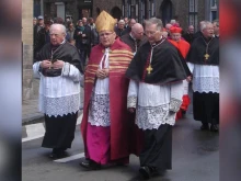 Pope Francis on March 21, 2024, laicized Bishop Emeritus of Bruges, Belgium, Roger Vangheluwe (center), years after the former prelate admitted to repeatedly sexually abusing his nephew when the latter was a minor.