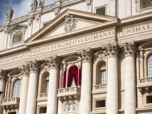 The central loggia of St. Peter’s Basilica.