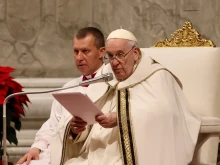 Christmas Mass in St. Peter's Basilica Dec. 24, 2022.