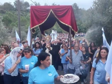 Faithful take part in the “Walking Towards You” procession in Lebanon to honor Father Bechara Abou Mrad in Joun on Oct. 4, 2025.