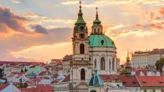 St. Nicholas Church in Prague, capital of the Czech Republic.