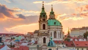 St. Nicholas Church in Prague, capital of the Czech Republic.