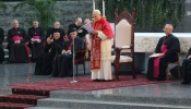 Pope Leo XIV addressed Lebanon’s bishops, clergy, and pastoral workers at Harissa, Lebanon, on December 1, 2025.