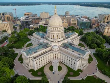 The Wisconsin State Capitol in Madison, Wisconsin.