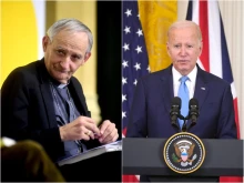 Cardinal Matteo Zuppi and U.S. President Joe Biden.