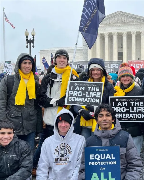 Students at Chesterton academies also participate in many extra-curricular activities as well as pro-life and charity work, forming life-long friendships in the process. Credit: Photo courtesy of the Annapolis Chesterton Academy