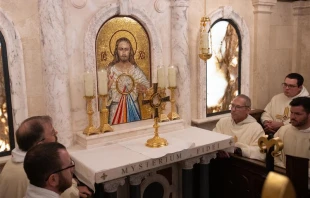 The new perpetual eucharistic adoration chapel at the Church of St. Joseph in Greenwich Village in New York City was blessed by Archbishop of New York Cardinal Timothy Dolan on July 30, 2023. Credit: Jeffrey Bruno
