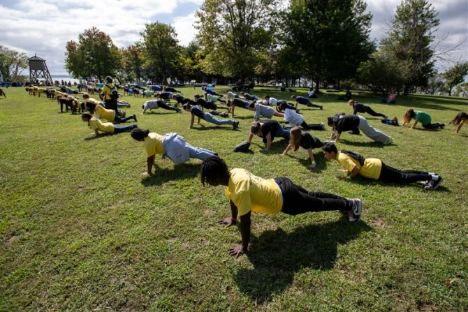 Youth rally on St. Clements Island