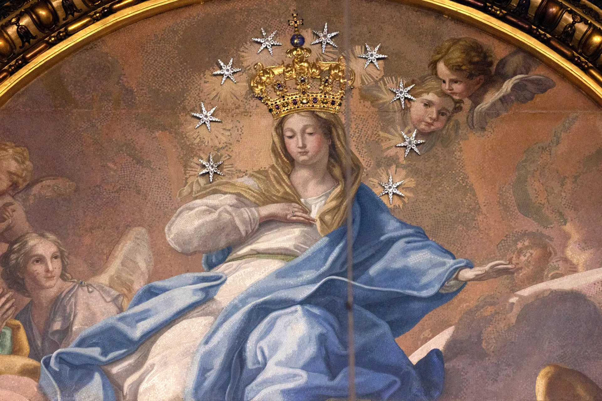 When Pope Pius IX declared the doctrine of the Immaculate Conception of the Virgin Mary on Dec. 8, 1854, he had a golden crown added to the mosaic of Mary, Virgin Immaculate, in the Chapel of the Choir in St. Peter's Basilica.?w=200&h=150