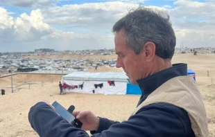 CRS CEO Sean Callahan visits the Holy Land. Credit: CRS