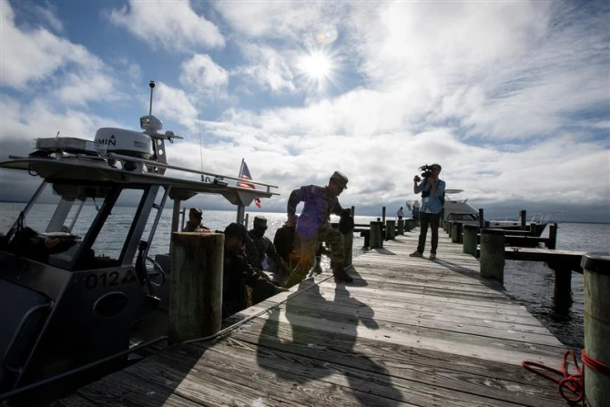 Arriving St. Clements Island, Maryland