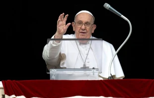 Speaking in his Angelus address on March 3, 2024, about the Israel-Hamas war, Pope Francis made an emotional plea for negotiations to reach a deal that both frees the hostages immediately and grants civilians access to humanitarian aid. Credit: Vatican Media
