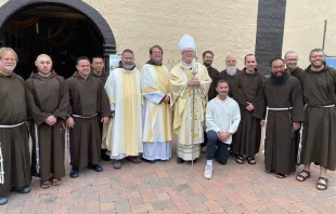 Actor Shia LaBeouf was confirmed on Dec. 31, 2023, by Winona-Rochester, Minnesota, Bishop Robert Barron. Credit: Capuchin Franciscans-Western America Province