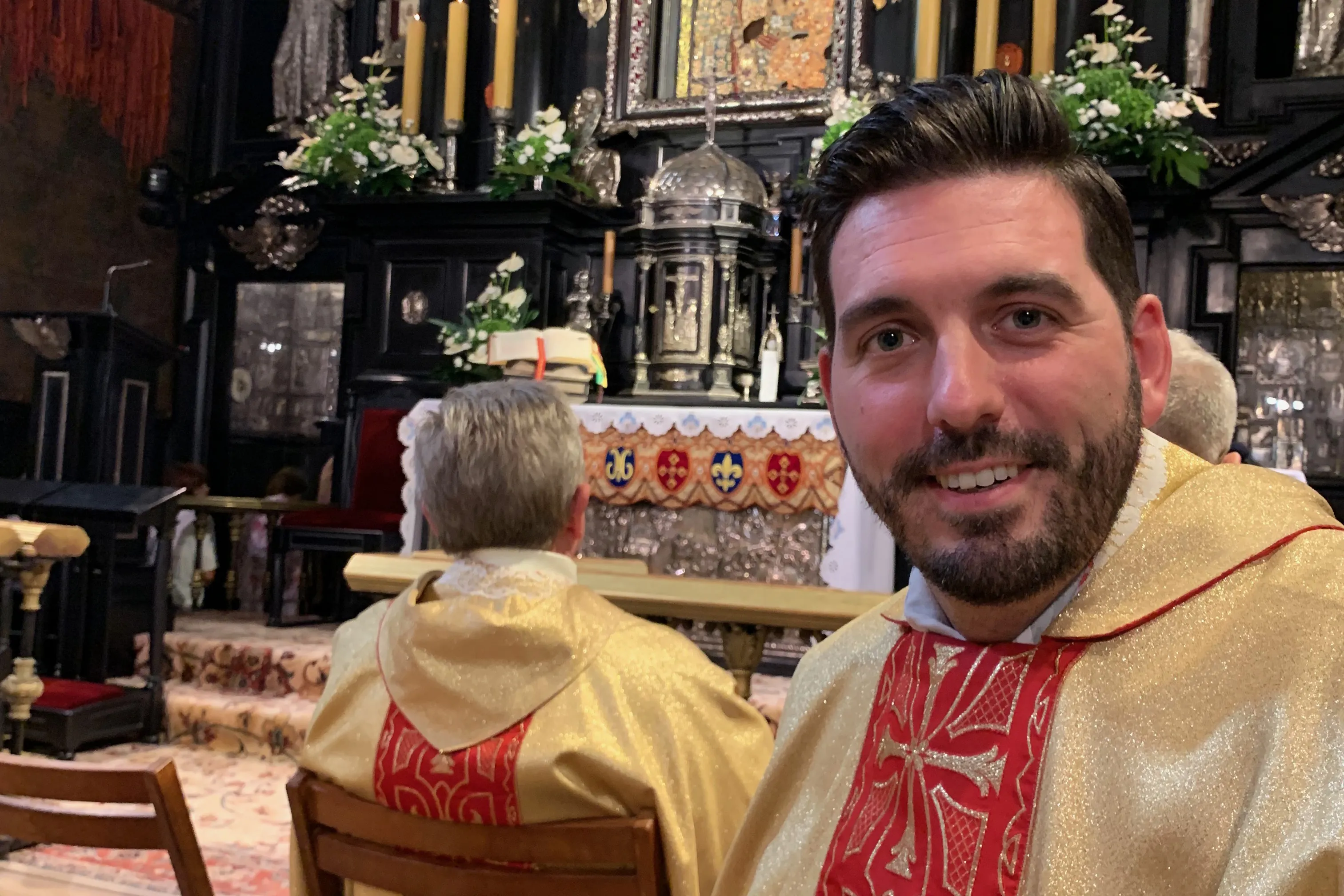 Father Michael Niemczak at the Shrine of Our Lady of Czestochowa, right before celebrating Mass at the altar of the famous image in September 2023.?w=200&h=150
