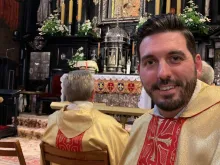 Father Michael Niemczak at the Shrine of Our Lady of Czestochowa, right before celebrating Mass at the altar of the famous image in September 2023.