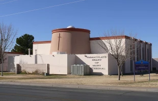 The Cathedral of the Immaculate Heart of Mary in Las Cruces, N.M. Credit: Peter Potrowl via Wikimedia (CC BY-SA 3.0).
