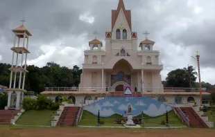 Sacred Heart Malankara Catholic Church in Mylapra, Kerala, India. Feby Varghese via Wikimedia (CC BY 3.0)