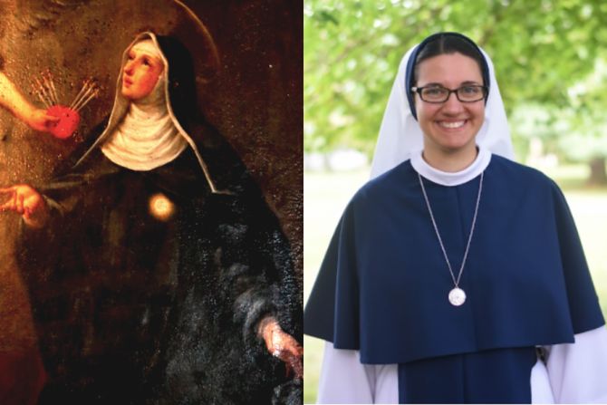 St. Juliana Falconieri (1270-1341) and Sister Juliana Faustina