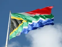 South African flag, Port Elizabeth, Eastern Cape, South Africa.
