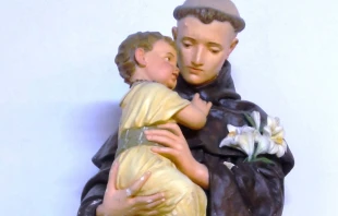 A statue of St. Anthony stands in the St. Francis Chapel run by the Franciscan Friars of the Atonement in upstate New York. Courtesy of the Franciscan Friars of the Atonement