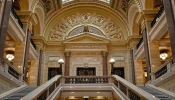 The Wisconsin Supreme Court building in Madison, Wisconsin.