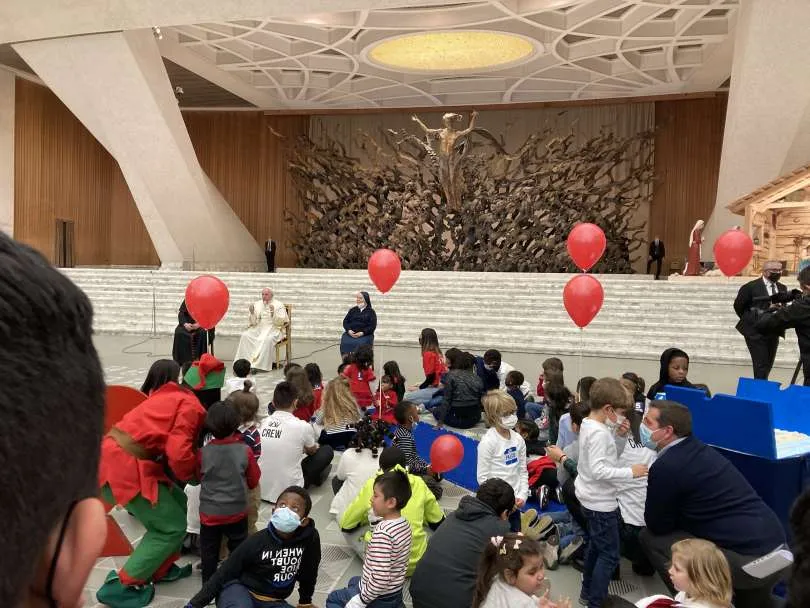 Pope Francis had a belated birthday celebration on Dec. 19 with children helped by the Vatican's Santa Marta Pediatric Dispensary?w=200&h=150