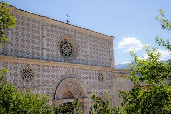 The Basilica of Santa Maria di Collemaggio in L'Aquila. Daniel Ibáñez / CNA