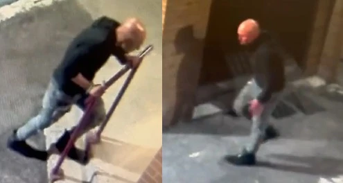 Photos of the man who allegedly set a fire at St. Mary's Cathedral and charged at two staff members on May 19, 2023.?w=200&h=150