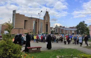 Catholics in Poland pray the Divine Mercy Chaplet, Sept. 28, 2022 Monika Bilska