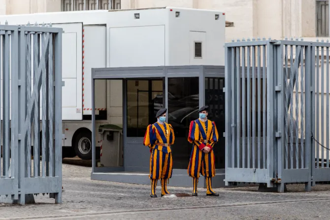 Members of the Pontifical Swiss Guard at the Vatican.
