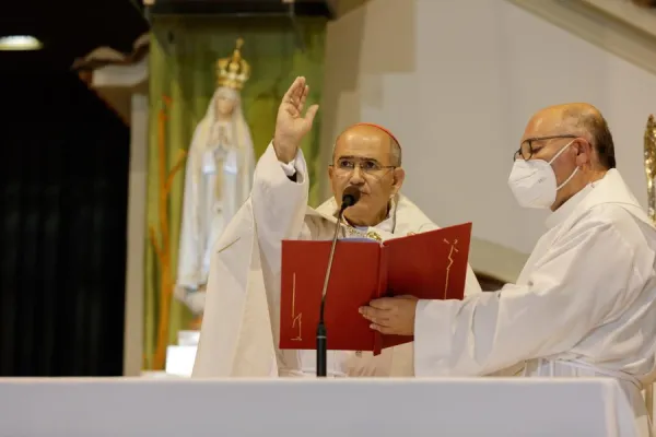 Cardinal José Tolentino Mendonça presides at the evening celebration of the international pilgrimage to Fatima, Portugal, May 12, 2021. / Courtesy of the Shrine of Our Lady of Fatima.
