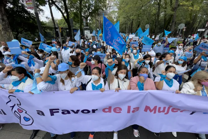 The March for Women and for Life in Mexico City, Oct. 3, 2021.