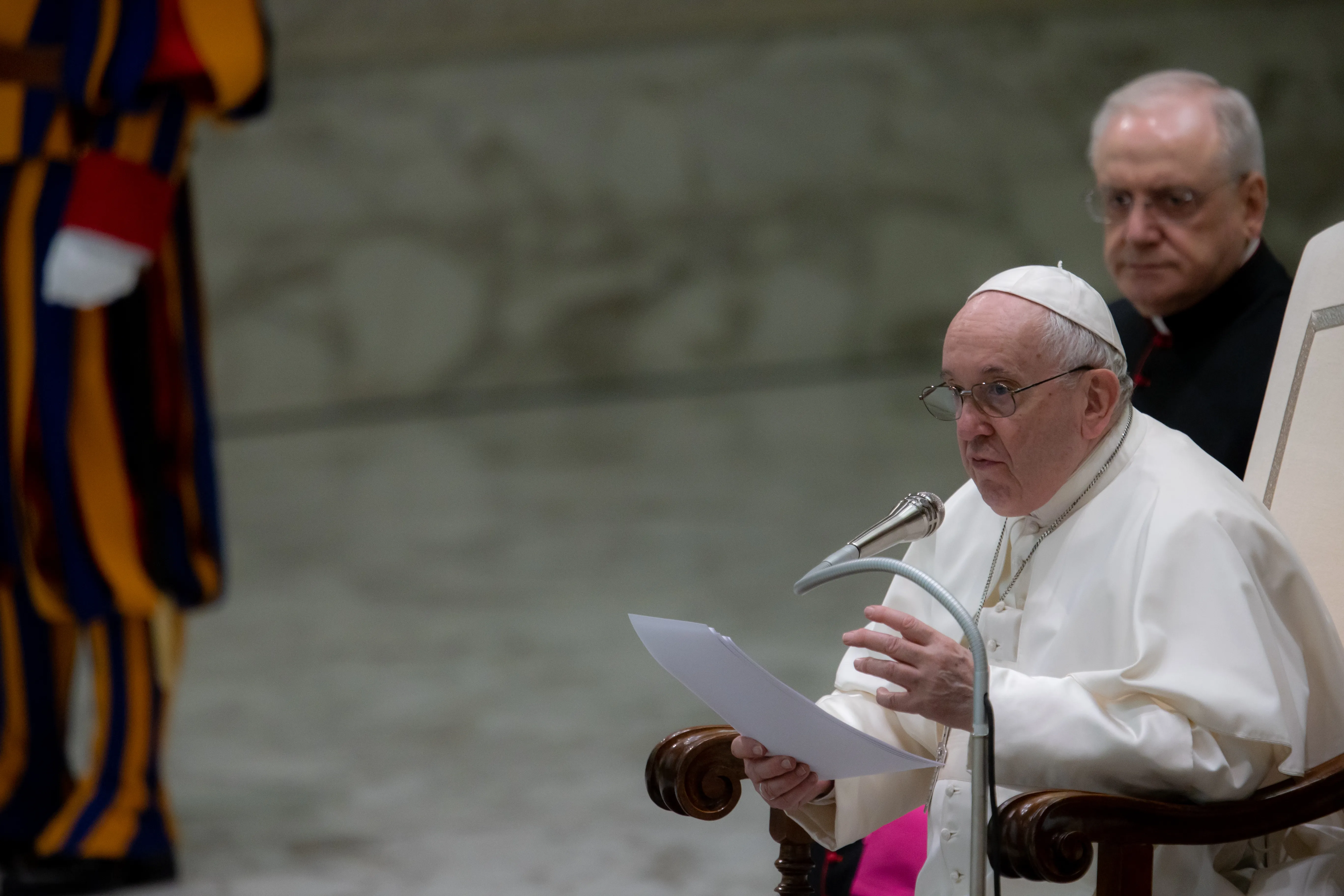 Pope Francis gives his general audience address Dec. 29, 2021.?w=200&h=150