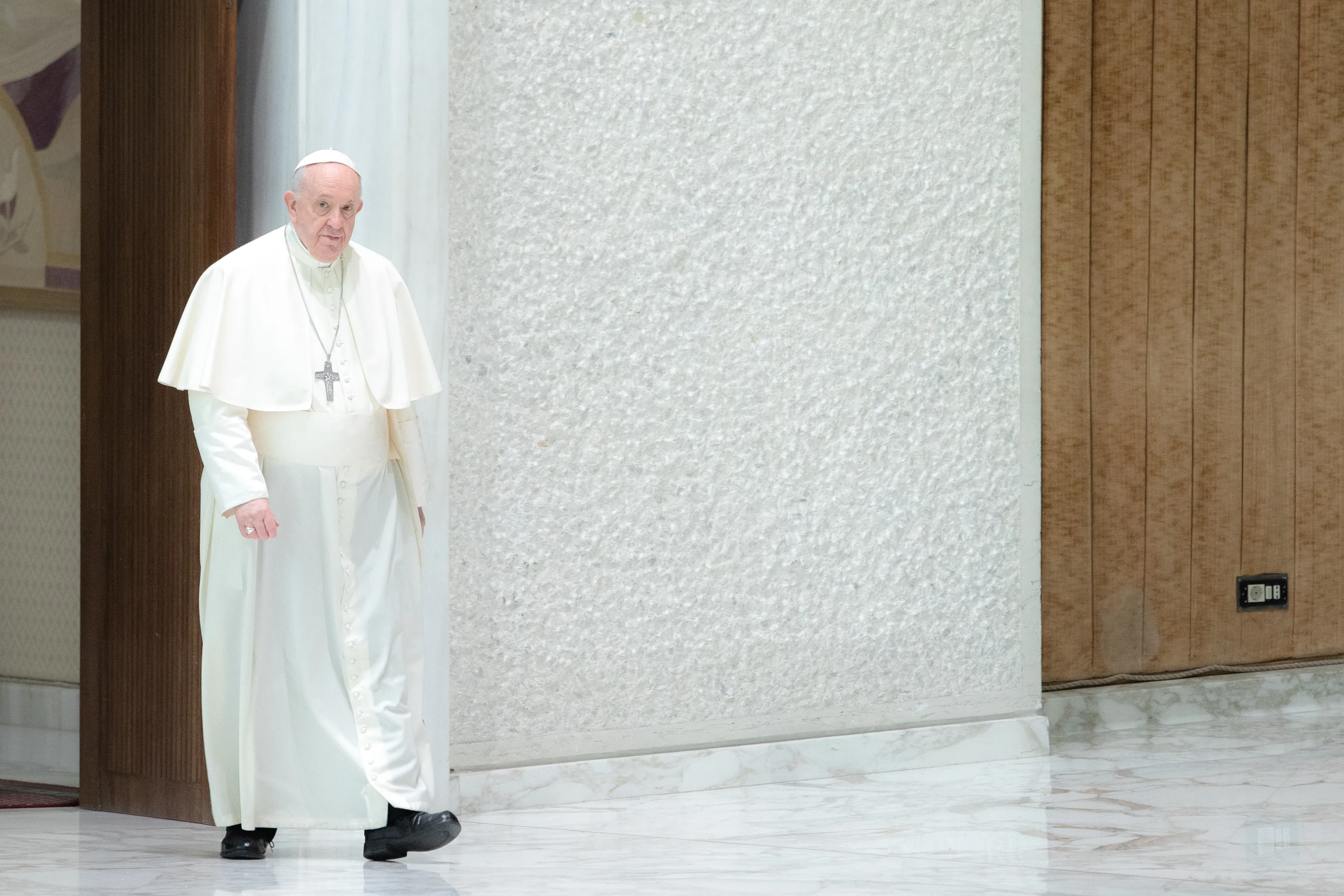 Pope Francis at the General Audience in the Vatican's Paul VI Hall, Feb. 2, 2022.?w=200&h=150