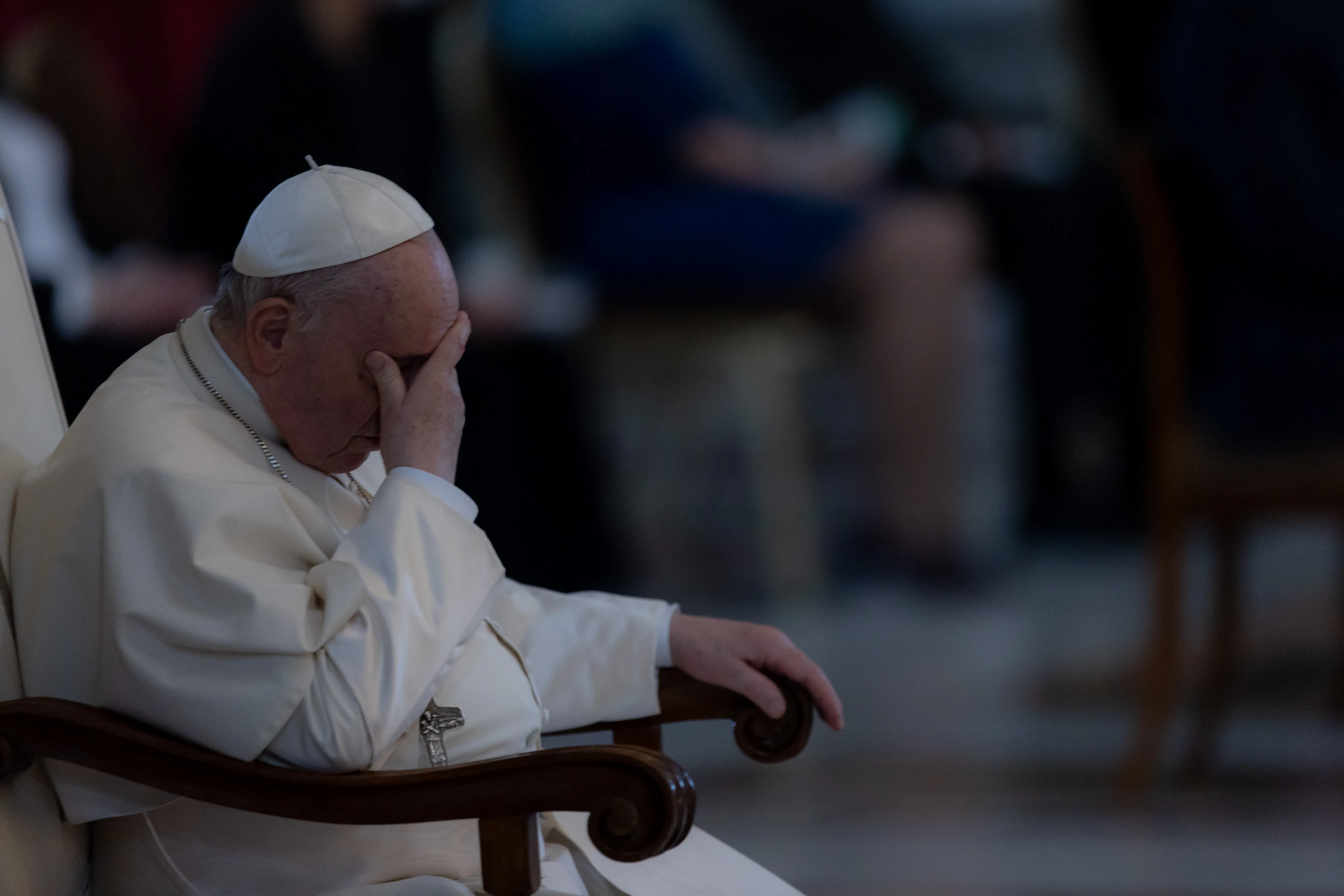 Pope Francis at the Easter Vigil Mass on April 16, 2022.?w=200&h=150