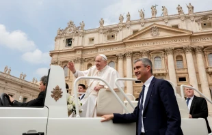 Pope Francis’ general audience in St. Peter’s Square, May 4, 2022. Daniel Ibanez/CNA