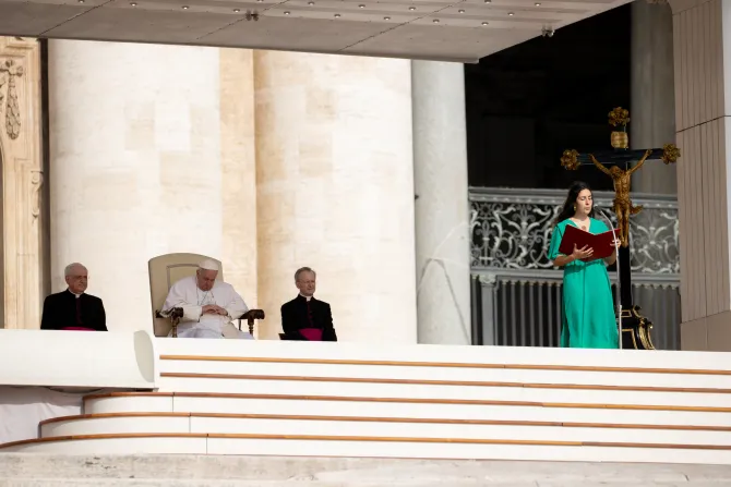Pope Francis at the general audience on June 22, 2022.